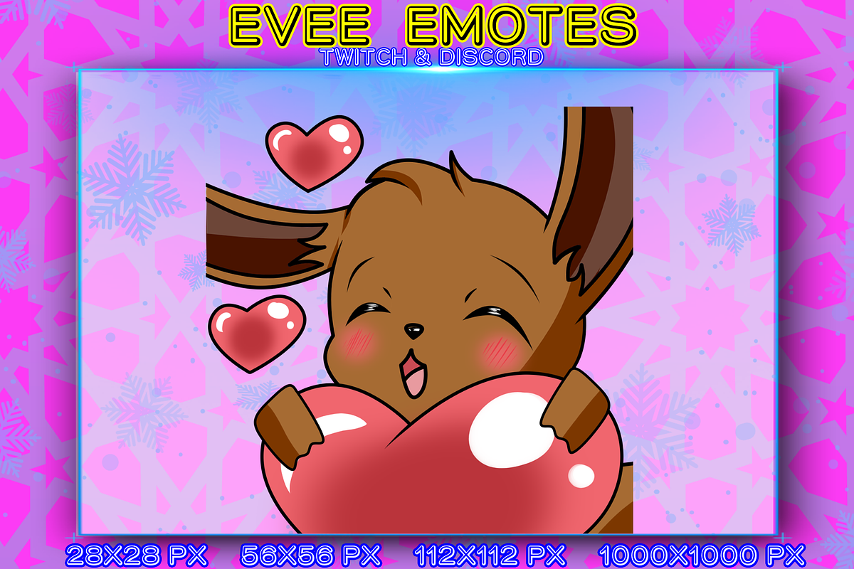 POKEMON EVEE EMOTES, an Animal Illustration by YUNGMOTS (Photo 4 of 6)