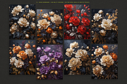 FLORAL Oil Painting Backgrounds, an Illustration by Aire Studio (Thumbnail 5 of 7)