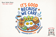 Breakfast Club, PNG Bundle, an Illustration by GlitterCraft (Thumbnail 26 of 41)