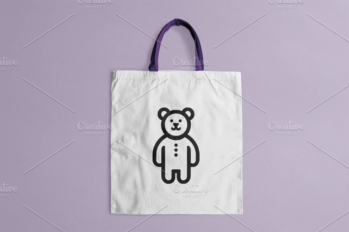 Teddy Bear Cute Simple Logo, a Branding & Logo Template by Vectorium Studio (Photo 2 of 2)