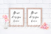 Frame Mockup with Two Frames, a Mockup by Pixomize (Thumbnail 1 of 2)
