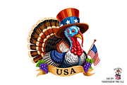 Patriotic Turkey Sublimation PNG, a Graphic by Clipart Bloom (Thumbnail 6 of 11)