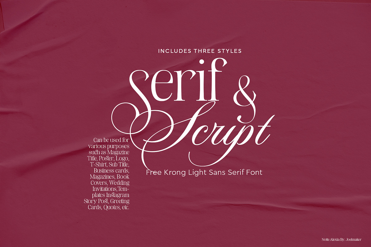 Notte Alexia, a Script Font by joelmaker (Photo 6 of 25)