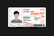 Creator ID Cards Vector Pack, an Object Graphic by SergeyBitos (Thumbnail 2 of 5)