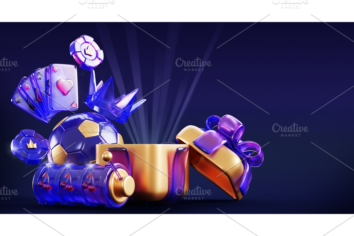 Casino and sports betting 3d banner, a Sport Illustration by Marozhkastudio