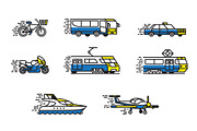 Passenger transport. Icons set, a Transportation Illustration by WINS Doodle shop (Thumbnail 8 of 10)