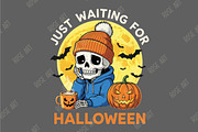 Just Waiting for Halloween PNG, an Illustration by Rose Art (Thumbnail 1 of 2)
