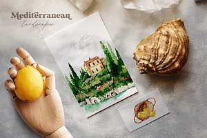 Mediterranean Watercolor Set