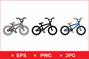 Bicycle Icon Vector Design, a Solid Icon by Artonix (Thumbnail 1 of 2)