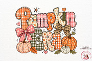 Pumpkin PNG Autumn Sticker Tshirt, a Seasonal Illustration by SugarCloudStudioArt (Thumbnail 1 of 6)