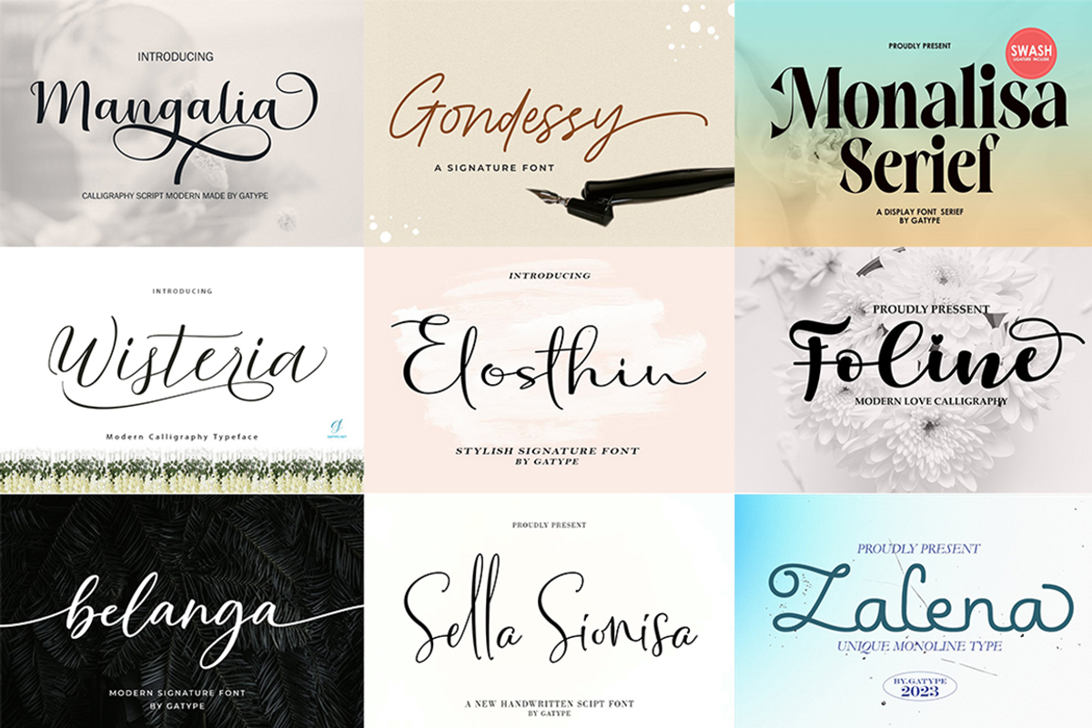 Fabulous Font Bundles, a Script Font by Gatype (Photo 16 of 18)