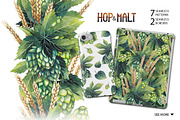 Watercolor hop and malt, a Decorative Illustration by Ekaterina Glazkova (Thumbnail 6 of 6)