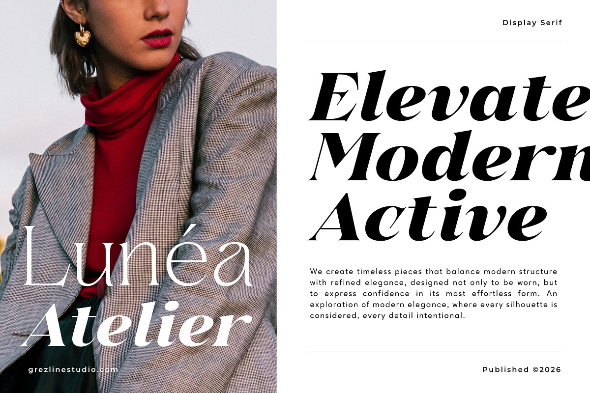 Solvéa – Serif Font Family, a Serif Font by Grezline Studio (Photo 7 of 12)