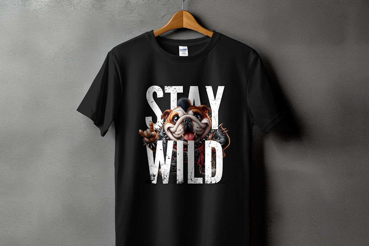 Stay Wild PNG T-Shirt Graphic, an Animal Illustration by DoubleTwists (Photo 2 of 5)