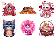 Cute Kitten PNG Clipart with Heart, an Animal Illustration by KennedyStudio (Thumbnail 3 of 5)