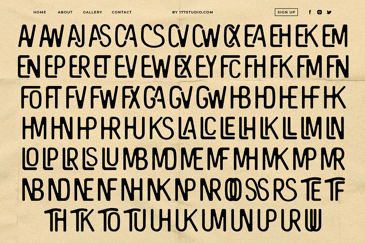 The Bangles - Vintage Sans Serif Fon, a Sans Serif Font by 177Studio (Photo 7 of 10)