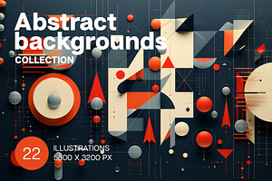 Abstract 22 backgrounds, a Decorative Illustration by Handmadefont