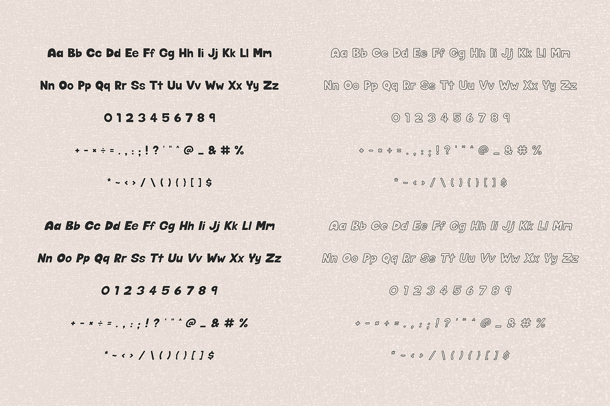 Retro Bubble Display Font Fatty Soda, a Handwritten Font by ZoloDesignHub (Photo 7 of 9)