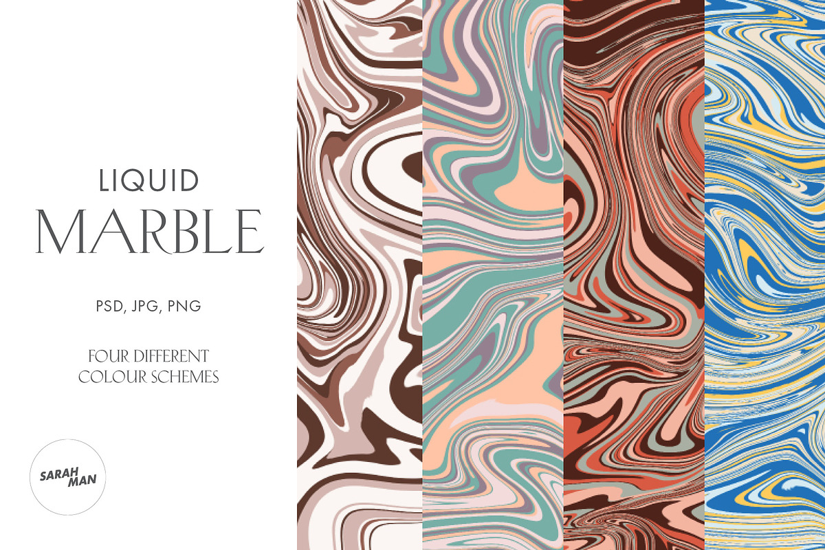 Liquid Marble Graphics, a Pattern Graphic by sarahnuzum (Photo 1 of 7)