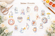 UglyCute Ghost Sublimation PNG, an Illustration by Artnoy (Thumbnail 7 of 8)