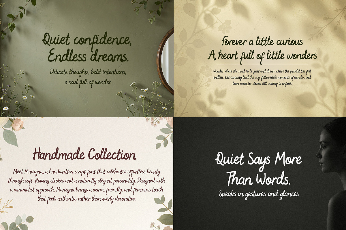 FLORAL DECORATIVE FONT COLLECTION, a Script Font by HypeWorksCo (Photo 17 of 18)