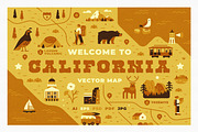 Vector Map of California, an Illustration by Red Monkey (Thumbnail 1 of 7)
