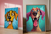 Laughing Cute dogs JPG, Set of 8, an Animal Photo by Chipshpow Graphics (Thumbnail 4 of 5)