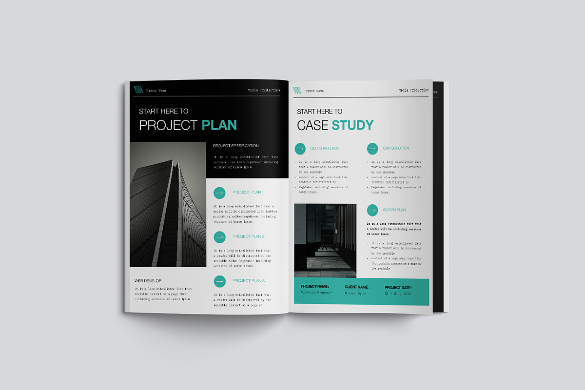 Project Business Proposal Template, a Brochure Template by TMint Play (Photo 7 of 8)