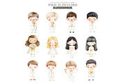 First Holy Communion Watercolor, an Illustration by CharmClipArt (Thumbnail 2 of 9)