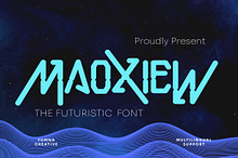 Maoxiew - Futuristic Font