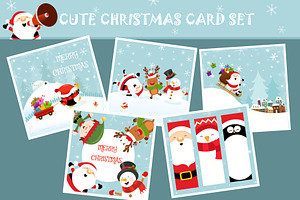 Cute Christmas Card Set