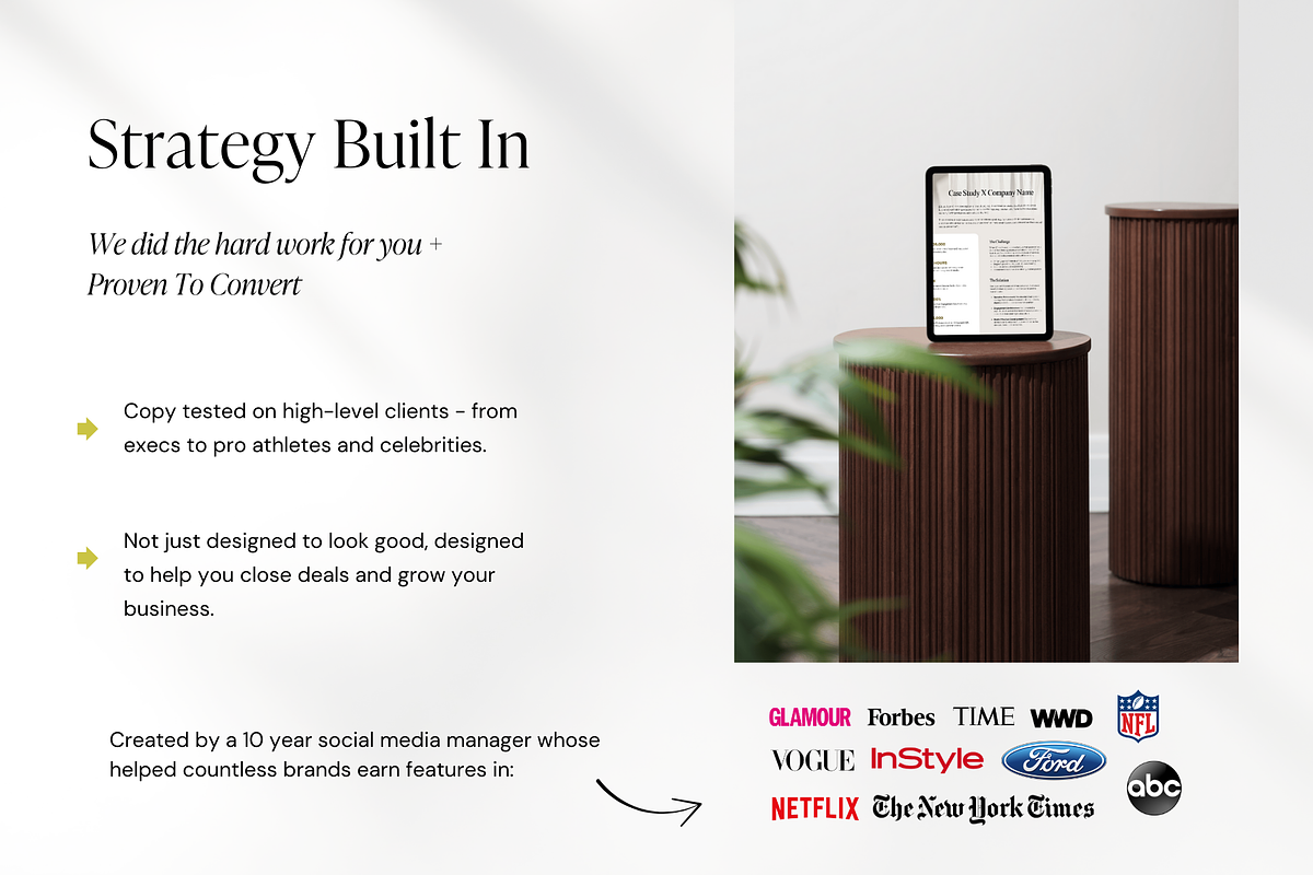 Service & Pricing Guide Template for Social Media Managers | Editable Canva Brochure preview 3