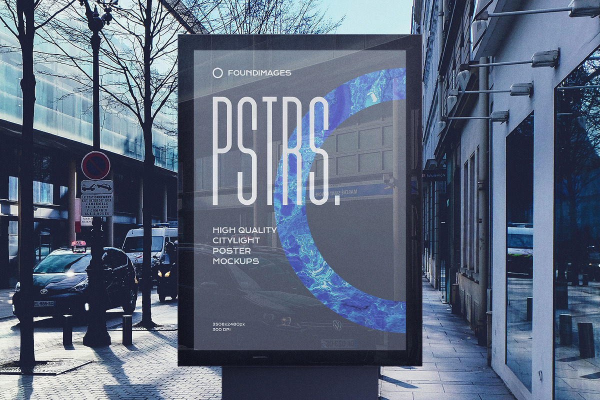 Poster outdoor indoor mockup bundle, an Advertising Mockup by FoundImages (Photo 60 of 64)