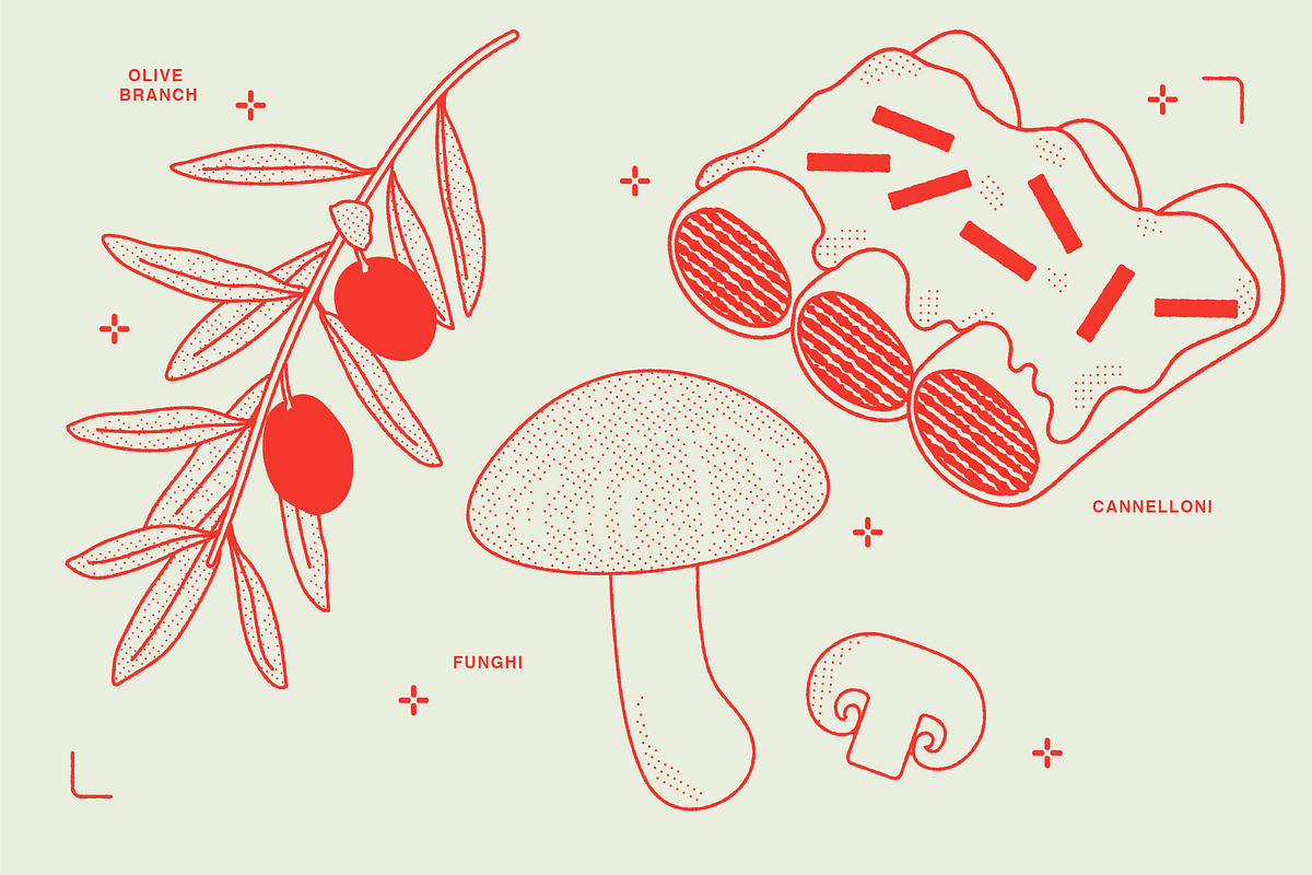 Italian Food Vector Illustrations, a Food Illustration by TheFoodAtlas (Photo 7 of 16)