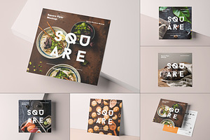 Square Flyer Mock-up, an Advertising Mockup by Yogurt86