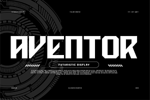 VB Aventor - Futuristic Font