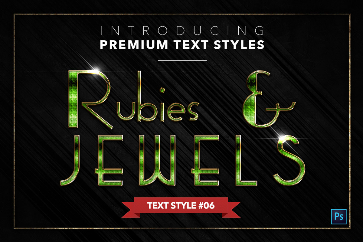 Rubies & Jewels #3 - 20 Text Styles, a Layer Style Add-On by Jonas Stensgaard (Photo 7 of 23)