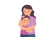 Mother and Child Moments Vector, a Person Illustration by CreartiveDesign (Thumbnail 4 of 10)