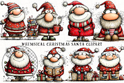 Whimsical Christmas Santa Clipart, an Illustration by OK Design (Thumbnail 2 of 6)