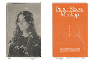 Vintage Photo Paper Sleeve Mockups