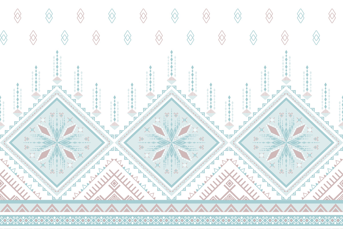 lovely blue geometric pattern