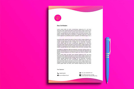 A4 letterhead, letterhead