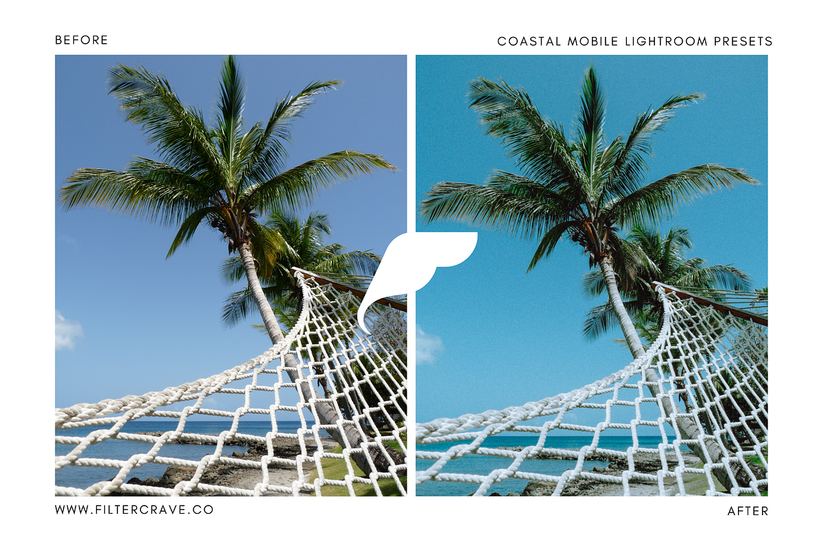 Coastal Mobile Lightroom Presets, an Action Add-On by Filtercrave (Photo 3 of 7)