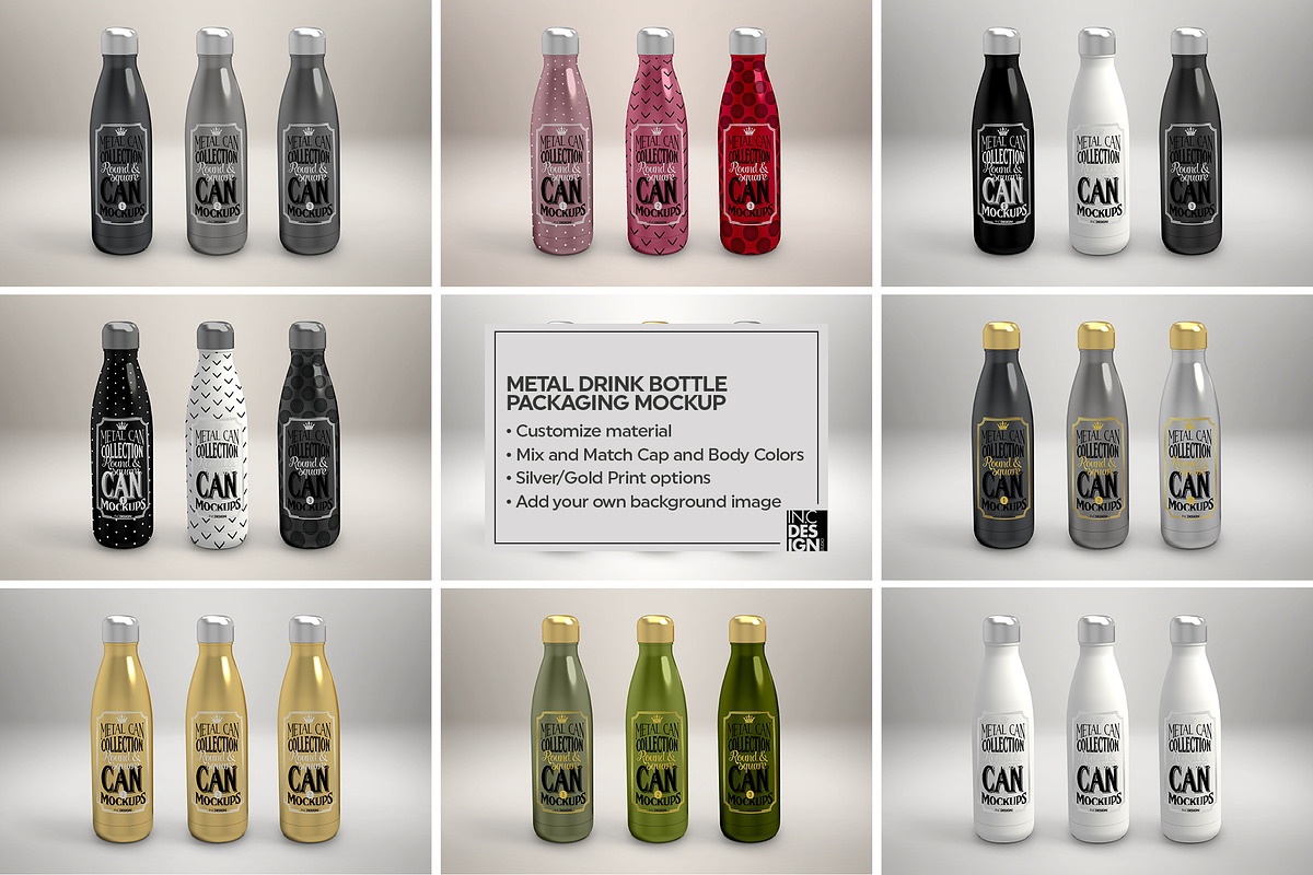 Vol3. Metal Can Mockup Collection, a Pens & Pencil Mockup by INCDesign (Photo 7 of 23)
