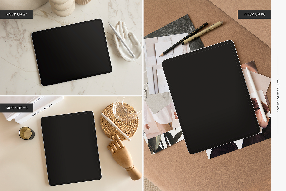 IPad Pro Photo Mockups, an iPad Mockup by Katsia Liat (Jazwinska) (Photo 5 of 8)