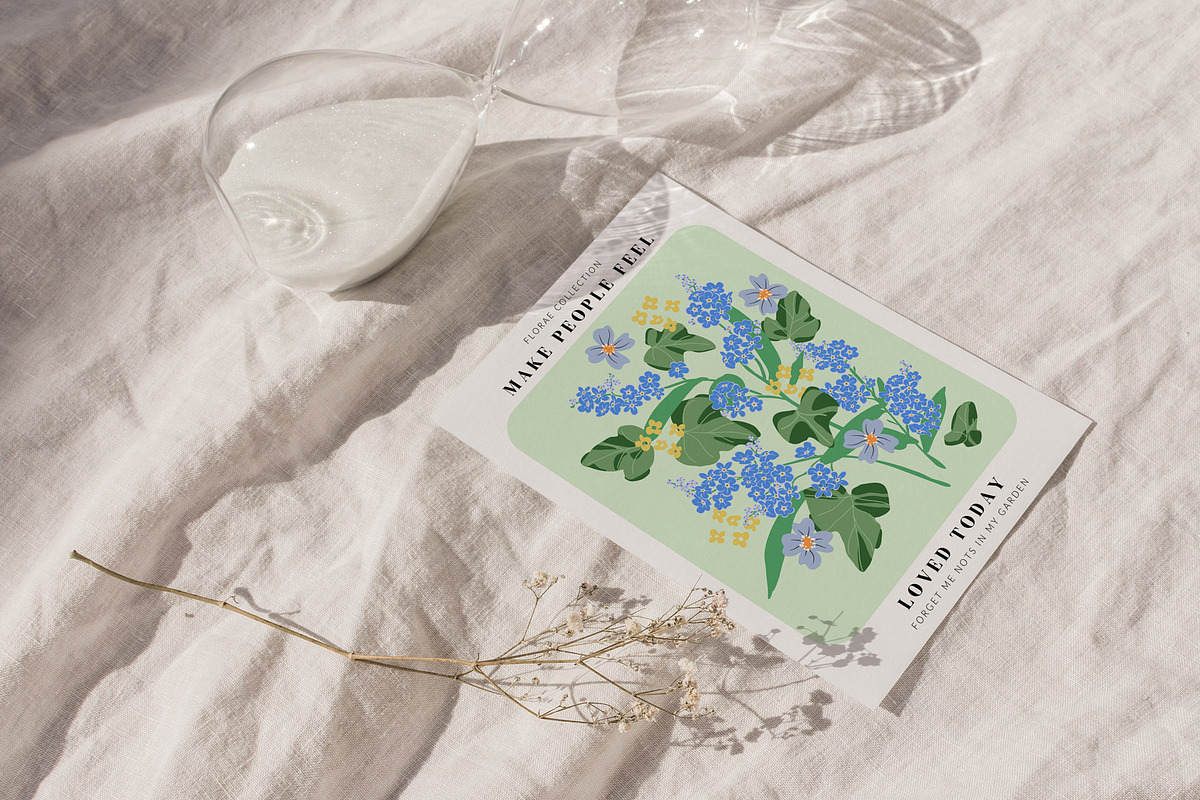Flower Market Posters & Patterns, an Illustration by SunnyAfternoons