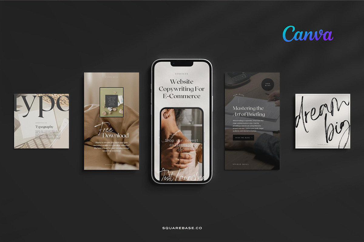 Canva Templates for Copywriters, a Social Media Template by Squarebase Templates (Photo 2 of 5)