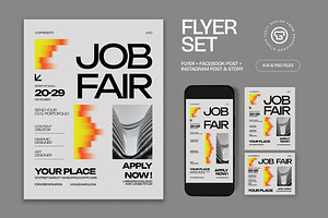 Job Fair Flyer, a Flyer Template by graphicook