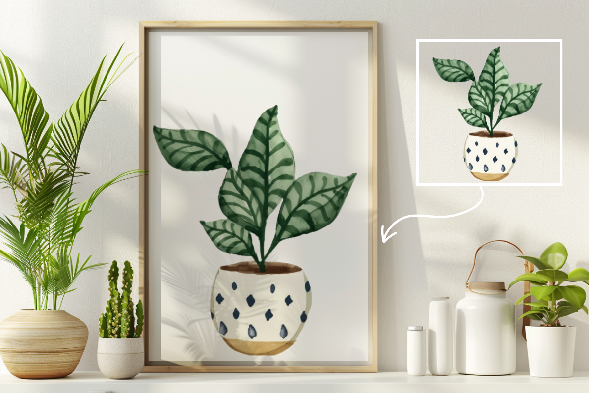 House Plants Clipart Potted Plants, a Decorative Illustration by Paper Artsthetics (Photo 6 of 8)