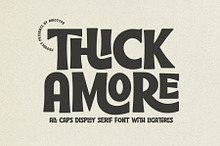 Thick Amore - All Caps Ligature Font